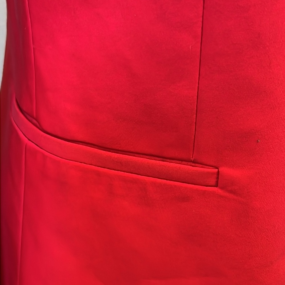 Zara Basic Shoulder Pads Hot Pink Single Button Blazer Size Medium - Picture 6 of 8